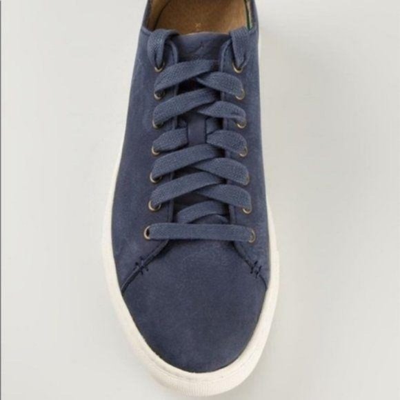 Polo Ralph Lauren Leather Blue Jermain Sneakers - Picture 5 of 8